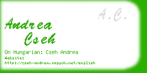 andrea cseh business card